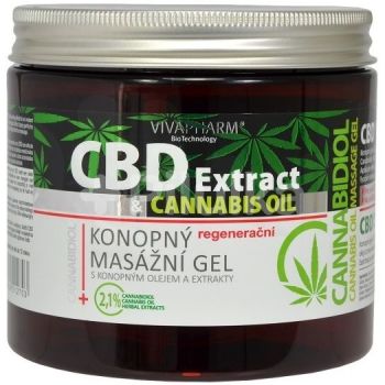 Hlavný obrázok VivaPharm CBD Extract & Cannabis Oil konopný masážný gél 500+150ml