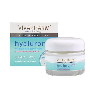 Hlavný obrázok VivaPharm Hyaluron 2% Intenzívny pleťový krém 50ml