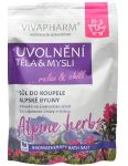 VIVAPHARM Uvoľnenie tela a mysle Alpské byliny soľ do kúpeľa 1000g