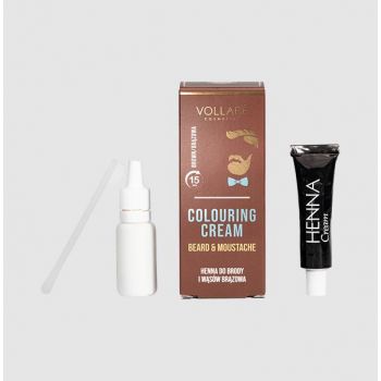 Hlavný obrázok Vollaré Cosmetics Henna Brown farba na bradu a fúzy