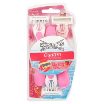 Hlavný obrázok Wilkinson NH Quatro for Women Raspberry 4ks