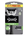 Wilkinson Xtreme 3 Black Edition pánský jednorázový strojček 3+1ks