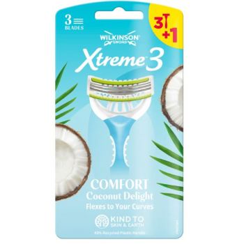 Hlavný obrázok Wilkinson Xtreme 3 Comfort Coconut Delight dámsky jednorázový strojček 3+1ks