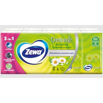 Hlavný obrázok Zewa Deluxe Camomile hygienické vreckovky 10ks 3-vrstvové